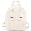Mini zaino in velluto Mofu Mofu Bianco Originale By Franco Cosimo Panini