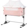 Kikka Boo Kikkaboo Culla Fianco Letto Oscillante con Ruote e Zanzariera BONNE NUIT PINK MELANGE