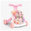 Kikka Boo Kikkaboo Primi Passi Push Walker 3 in 1 Play & Grow Pink