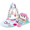Kikka Boo Kikkaboo Tappetino con Gioco Piano PLAYMAT PIANO PINK RAINBOW