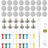 Adiwo Kit Riparazione Cielo Auto, 72 PCS Vite per Riparazione Tetto Auto, Set di Riparazione Cielo Auto con Spille, Cacciavite, Metro a Nastro per Tutte Auto Riparazione Cielo Auto (Grigio)