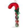 Leopet candy cane in peluche con 4 palline da tennis 40cm
