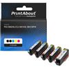 PrintAbout Cartuccia compatibile Canon PGI-580XXL PGBK/CLI-581XXL BK/CMYK - 5 colori Extra Alta Capacità Multipack