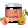 Niyok® Deocrema 2-in-1 Peach Perfect (40 ml) - Crema deodorante anti-traspirante naturale - Senza alluminio - 24h protezione - Solido, vegano - Per donna e uomo