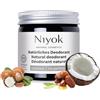 Niyok® Deocrema 2-in-1 Cocco (40 ml) - Crema deodorante anti-traspirante naturale - Senza alluminio - 24h protezione - Solido, vegano - Per donna e uomo