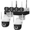 Nivian Kit Videosorveglianza WiFi Audio Bidirezionale NVR 10CH IP 3MP EsseCloud Nivian