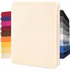 CelinaTex Lucina lenzuolo elasticizzato cotone 140x200-160x200 cm natura