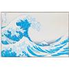 Artopweb ZA15990 HOKUSAI The Great Wave of Kanagawa Decorative Panel, Wood MDF, Multicolour, 75x50 Cm