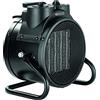ECG HH 2010 - Termoventilatore elettrico in ceramica, tre livelli di potenza, colore: Nero