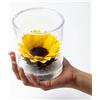 Premium-rose.com Girasole Stabilizzato eterno Profumato, Box Tondo con Girasole stabilizzati, Idea Regalo Unica e Raffinata, Idea Regalo per lei, Amica, Natale | Fatta in Italia (Girasole 1444)