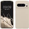 kwmobile Cover per Google Pixel 8 Pro Custodia - Back Case per Smartphone in Silicone TPU - Protezione Gommata - crema