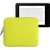 kwmobile Custodia Universale per eReader - Copertina in Neoprene Giallo con Chiusura a Zip - Misura 17,5 x 14,7 cm - Astuccio portatablet