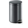 Durable 341258 - Cestino cilindrico a Pedale 20, Acciaio Verniciato, capacità 20 Litri, Diametro 292 mm, 360x455 mm (PxH), Carbone