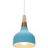 PETITES ECREVISSES Lampadario a Sospensione Moderno Lampadario da Soffitto Industriale Retro Lampade a sospensione Metallo e Legno Lampadario E27 per Cucina Sala da Pranzo Cucina Caffè (Azzurro)
