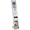 VEVOR Espositore da Terra per Brochure, Espositore per Brochure Riviste 10 Scomparti, Supporto Portariviste da Pavimento Portacataloghi, Supporto per Riviste per Ufficio Fiere Ufficio Postale