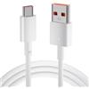 XIAOMI CAVO DATI E RICARICA ORIGINALE TURBO CHARGE TYPE-C BHR6032GL 1M 120W WHITE BULK PER SMARTPHONE