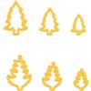 Nellie's Choice, Abeti, 2.5 x 3.6 cm Fustelle, per Creare Biglietti, Natale, Scrapbooking, Fai da Te, DIY, Giallo, 14x21 / 19x28 / 24x35 / 17x15 / 20x29 / 25x36mm