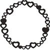 Vaessen Creative Fustelle da Taglio, Cerchio di Cuori, Realizzate Complessi Design per Scrapbooking, per la Creazione di Biglietti e altri Progetti Creativi con la Carta