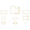 Nellie's Choice Fustella, Etichette, da 1.8 x 2.7 cm a 8.2 x 7.7 cm Fustelle, per Creare Biglietti, Natale, Scrapbooking, Fai da Te, DIY