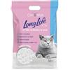 Cat&Rina Long Life Lettiera per Gatti ai Cristalli di Silicio Super Assorbente. Sabbia Priva di Polvere e Sicura fino a 30 giorni di utilizzo. Anti Odore,Profumazione Classica. Confezione da 5.5l