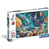 Clementoni - Puzzle per Bambini 104 Pezzi Supercolor, per Bambini 6+ Anni, Illustrazione Cosmic Crew, Idea Regalo, Made in Italy, 37,9x26,9 cm, 25036