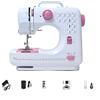 YUMILI Macchina da cucire elettrica a 12 punti, 505 A, macchina da cucire automatica per uso domestico con due fili con 12 programmi di cucito da 220 V, pulsante rosa