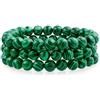 Bling Jewelry Semi Prezioso Verde Sintetico Malachite Rotonda Perlina 8 Millimetri Impilando Braccialetto Stretch Per Le Donne Uomini Teen Unisex Singolo Filo