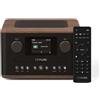 Pure Compatto HI FI CLASSIC C D4 Bluetooth Coffee black e Walnut 15w