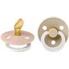 BUZZ ITALIA Srl BIBS CIUCCIO GLOW COLOUR SIMMETRICO LATTICE ROSA CIPRIA/VANIGLIA SIZE 2 BOX 2 PEZZI