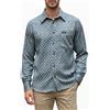 Cocoa Camicia Uomo Manica Lunga Elegante Camicie Fantasia Celeste M invernale vintage