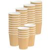 ECOVELO' Bicchieri Ripple Cup di Carta monouso Triplo Strato doppia Parete isolante Havana Beige - riciclabili PEbevande da asporto Caffè, Tè, Cappuccino, Cocktail, Birra, vino 237 ml/8 oz 25 pezzi