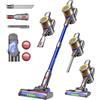 UNINELL HOME Aspirapolvere senza fili, 45 KPA/450 W/60 min, ricarica a parete / anti-groviglio a forma di V, con funzione autoportante e batteria rimovibile, aspirapolvere per peli di animali domestici, tappeti e