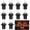 BakeWhiz 10 PZ Lampadine per Cruscotto DC 12V 1,2W T5 Generico Contatore a Collegamento Diretta Luce Display Comando Centrale Dash Light per Auto Moto Interno Strumento di Velocità, Giallo Chiaro