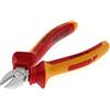GEDORE Tronchese Laterale VDE per Filo Medio-Duro Fino a 1.6 mm, Isolata, Pinza Elettricista, Temprata, Lunga 140 mm, VDE 8314-140 H