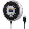ourjob Rilevatore di Gas Combustibile-Ourjob, GPL/Gas naturale/Rilevatore di gas di carbone Sensore USB alimentato Allarme Gas Metano Rilevatore fughe di gas con allarme acustico e Display digitale (Grigio)