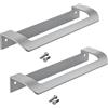 SOTECH 2 Pezzi Maniglia per Mobili LYSE Distanza Fori 160 mm Cromo Opaco per Armadi, Cassetti & Porte a Soffietto di Junker Design