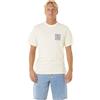 Rip Curl T-Shirt Girocollo da Uomo con Logo Relaxed Fit, Mandarin Zest Raw Energy Trad Tee, M