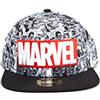 Difuzed Marvel - Snapback Classico con Logo Rosso e Bianco
