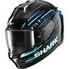 Shark Casco Moto Integrale In Shark SKWAL i3 LIGHT-BLUR Nero Blu V