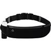 YISILINYX Marsupio Running Uomo & Donna,Marsupio Corsa Running Impermeabile con Regolabile Porta Cellulare Corsa con Bottiglia d'acqua per Escursioni,Viaggi,Corsa(Nero)