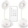 Etrogo Led Applique da interno con batteria 2200mA con USB-C,Compatta 82x188mm,3 Modalità (3000K-6000K Dimmerabile) con Telecomando,Doppio Controllo,ABS Ideale per Corridoio, Camera