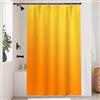 Uiiooazy Tenda Doccia Antimuffa, Uiiooazy Tenda da Doccia Piccola 90x180cm Arancia Gradiente Giallo Sfumata Moderno Tende da Bagno Tessuto Lavabile Impermeabile Poliestere Tende per Vasca da Bagno con 6 Anelli