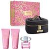 Versace Cofanetto Bright Crystal Edt 90 Ml + Body Lotion 100 Ml + Gel 100 Ml