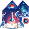 W&O Rocket Ship - Tenda da gioco con pulsante Blast Off, con suoni spaziali accattivanti, perfetta per avventure al chiuso e all'aperto
