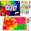 Epheauro Kit di Pittura Marmorizzata su Acqua per Bambini - Oro, Argento e Oro Rosa Metallizzati, Set Creativo per Ragazze e Ragazzi, Idea Regalo dai 6 ai 12 Anni