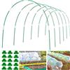 WYRJXYB Cerchi per serra, 6 set di cerchi da giardino lunghi 2,4 m, in fibra di vetro antiruggine, telaio per rete da giardino, aiuole rialzate, copertura per file, telo per piante, supporto per piante fai da