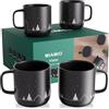 MIAMIO - tazze da caffè Set, ceramica Daily | ceramica tazze da caffè für Kaffee, Tee und Mahlzeiten, 500ml per l'uso quotidiano - lavabile in lavastoviglie at home