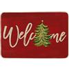 Artoid Mode Alberi Pini Stelle Natale Zerbino Stagionale Xmas Welcome Decorazione Cucina Tappeto Tappeto Tappeto Per Interni Esterni Decorazione 40x60 cm