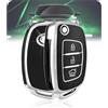 LELNOOS Cover Chiave Auto, Silicone Custodia Chiave Protettiva Copri Chiavi per Hyundai i10 i20 i30 i40 ix20 ix35 Tucson Santa Fe Bayon Ioniq Kona Sonata Accent Elantra Verna Mistra Creta, Flip L