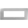 Vimar 14657U.32 Plana Up Placca naturalmente integrabile con Plana, 7 moduli, tecnopolimero, argento